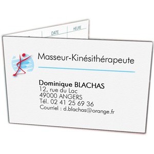 Carte de rendez-vous Kinésithérapeute (Boîte de 100 ex) Carte de rendez-vous Kinésithérapeute (Boîte de 100 ex)