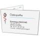 Carte de rendez-vous Ostéopathe (Boîte de 100 ex)