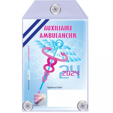 Caducée Auxiliaire Ambulancier 2024