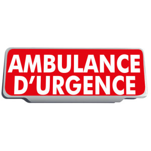 Clip Pare Soleil Ambulance d'Urgence Rétro-Réfléchissant