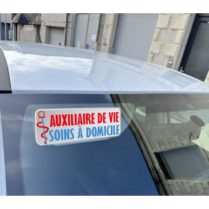 Clip Pare Soleil Auxiliaire de Vie Soins à Domicile Rétro-Réfléchissant