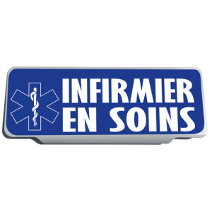 Clip Pare Soleil Infirmier en Soins Rétro-Réfléchissant