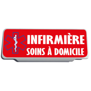 Clip Pare Soleil Infirmière Soins à domicile Rétro-Réfléchissant