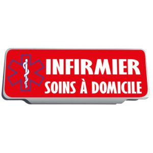Clip Pare Soleil Infirmier Soins à Domicile Rétro-Réfléchissant
