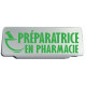 Clip Pare Soleil Préparatrice en Pharmacie Rétro-Réfléchissant