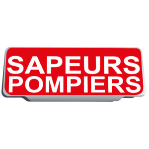 Clip Pare Soleil Sapeurs Pompiers Rétro-Réfléchissant