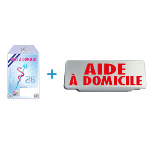 Caducée Aide à Domicile 2026 + Clip Pare Soleil