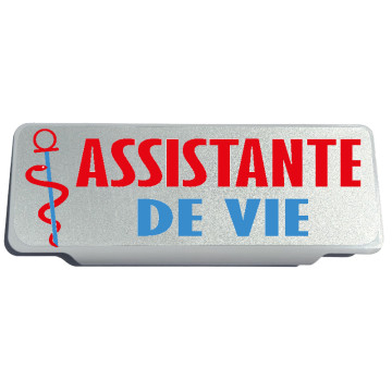 Clip Pare Soleil Assistante de Vie avec Caducée Rétro-Réfléchissant