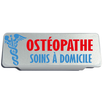 Clip Pare Soleil Ostéopathe Soins à Domicile Rétro-Réfléchissant