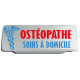 Clip Pare Soleil Ostéopathe Soins à Domicile Rétro-Réfléchissant