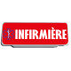 Clip Pare Soleil Infirmière Rouge avec Logo Rétro-Réfléchissant