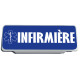 Clip Pare Soleil Infirmière Bleu avec Logo Rétro-Réfléchissant