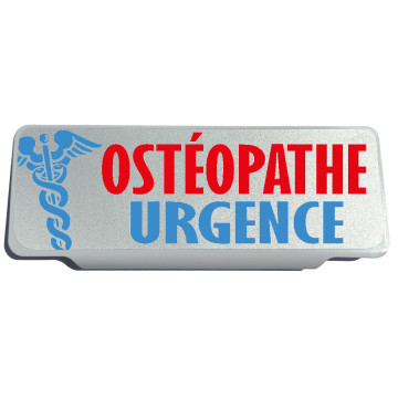 Clip Pare Soleil Ostéopathe Urgence Rétro-Réfléchissant