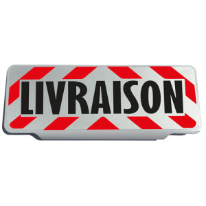 Clip Pare Soleil Livraison Barres Rouges Rétro-Réfléchissant