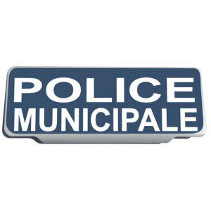 Clip Pare Soleil Police Municipale Rétro-Réfléchissant