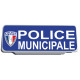 Clip Pare Soleil Police Municipale Logo Rétro-Réfléchissant