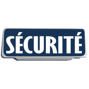 Clip Pare Soleil Sécurité Bleu Plein Rétro-Réfléchissant