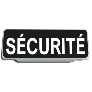 Clip Pare Soleil Sécurité Noir Plein Rétro-Réfléchissant