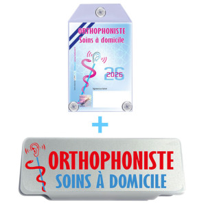 Caducée Orthophoniste 2026 + Clip Pare Soleil
