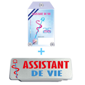 Caducée Assistant de Vie 2026 + Clip Pare Soleil