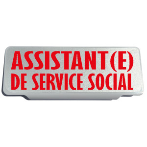 Clip Pare Soleil Assistant(e) de Service Social Rétro-Réfléchissant